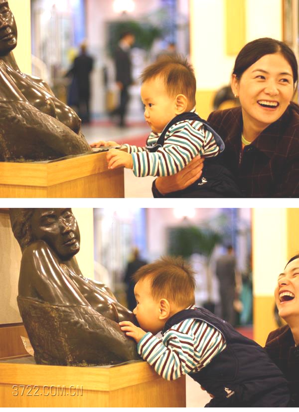 Baby in museum :-)